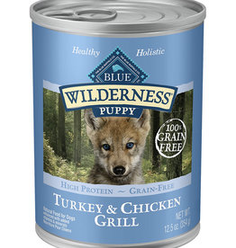Blue Buffalo Wilderness Turkey & Chicken Grill Grain-Free Puppy Canned Dog Food - 12.5 oz