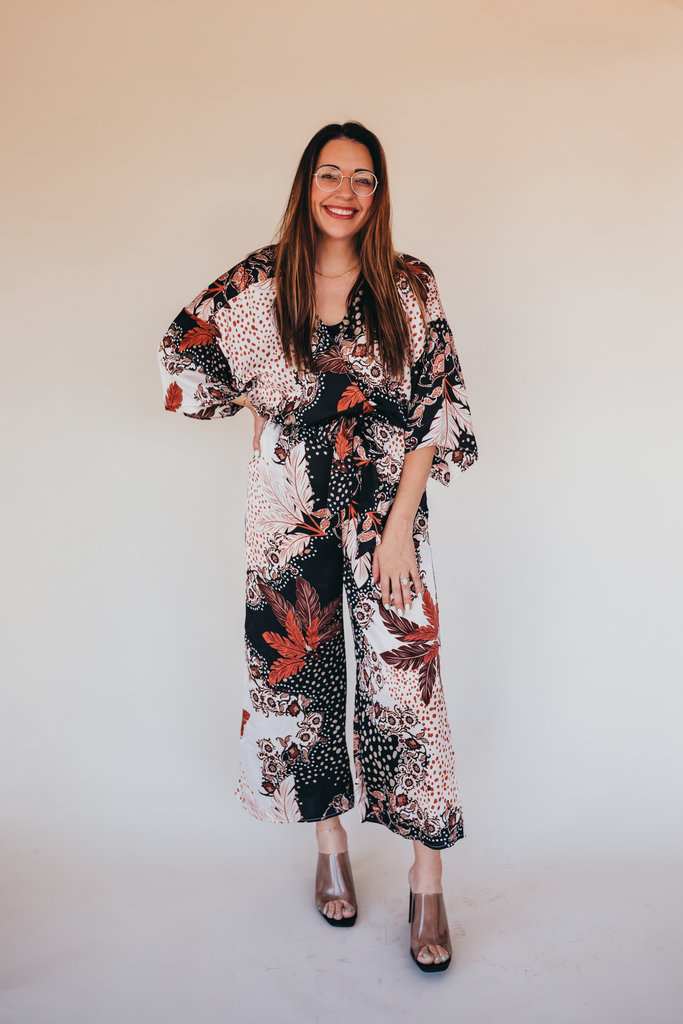 Kimono Paisley Jumpsuit