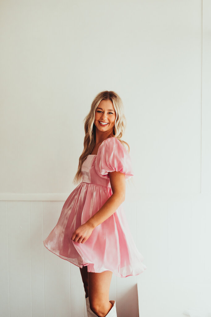 Pretty In Pink Babydoll Dress