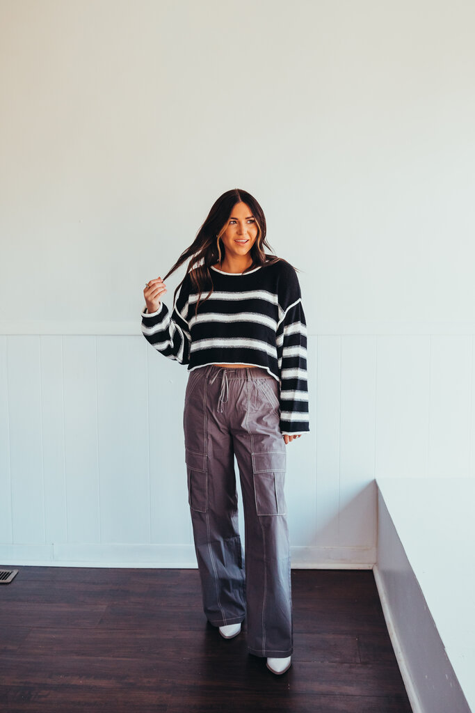 Straight Line Striped Sweater
