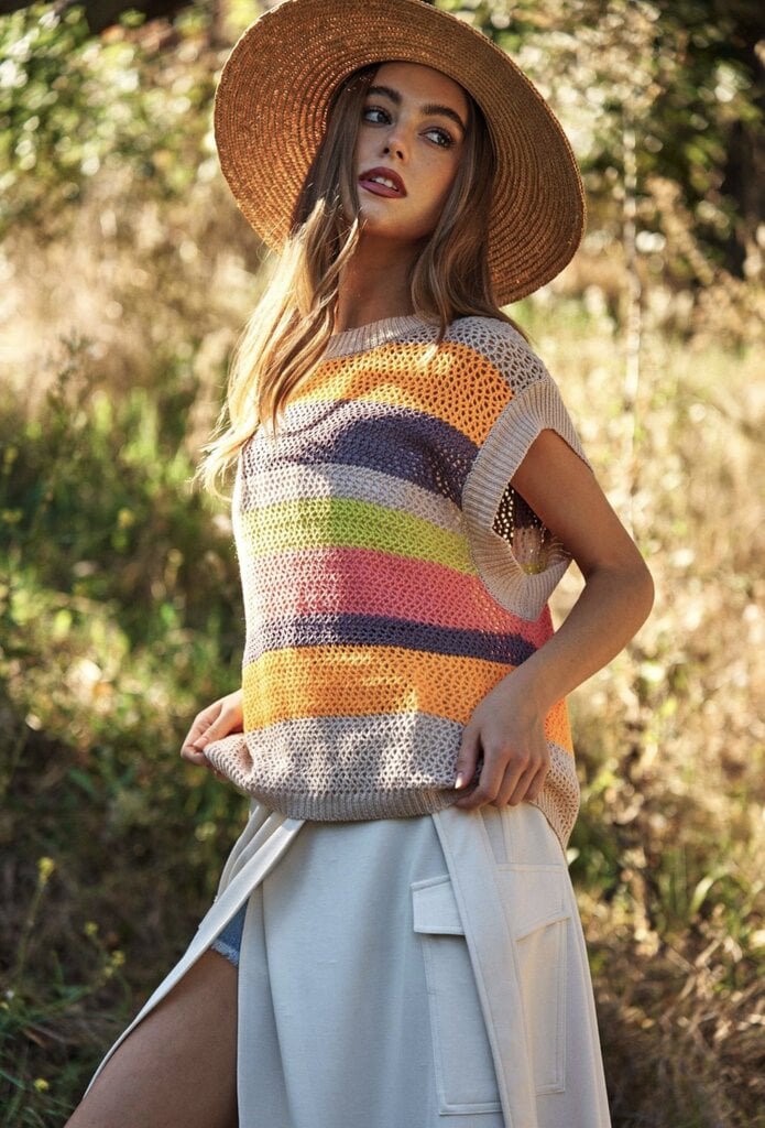 Lake Side Crochet Pullover Vest