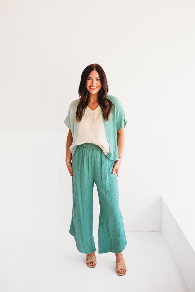 Easy Going Gauze Wide Leg Pant