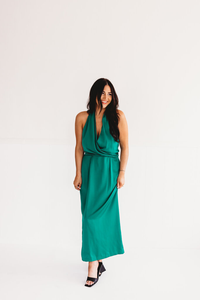 Essome Save You A Seat Satin Dress