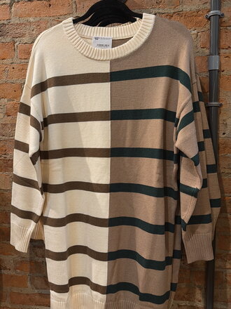 Both Ways Striped Sweater Dress