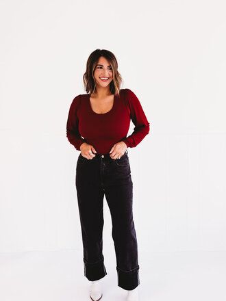 active basic Red Blend Mesh Top