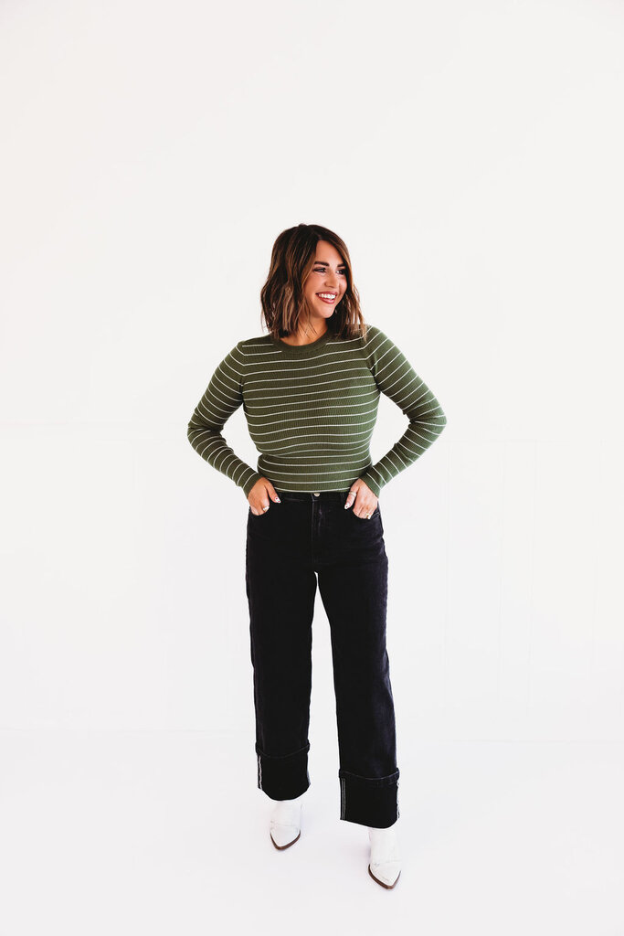 active basic Blurred Lines Sweater Top