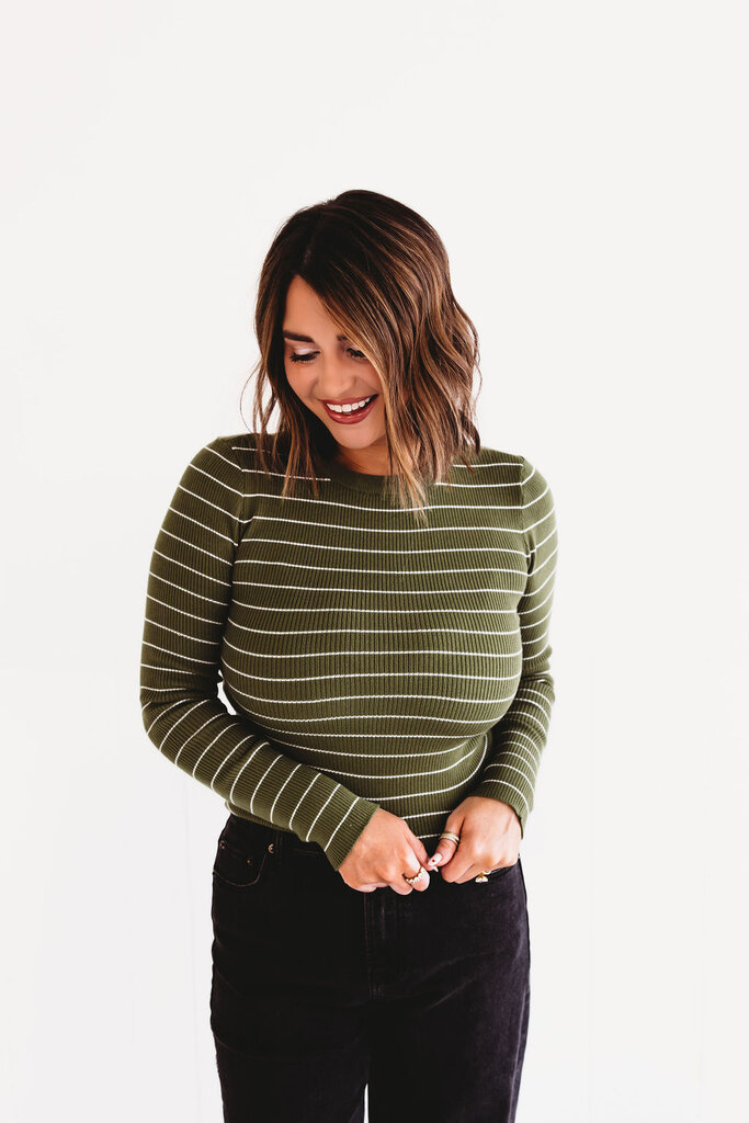 active basic Blurred Lines Sweater Top