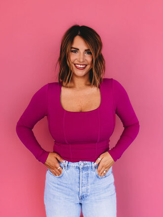 active basic Sweet Valentine Knit Top