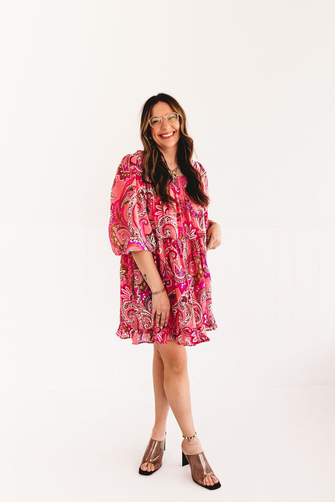 jodifl Sweet Pink Baby Doll Dress