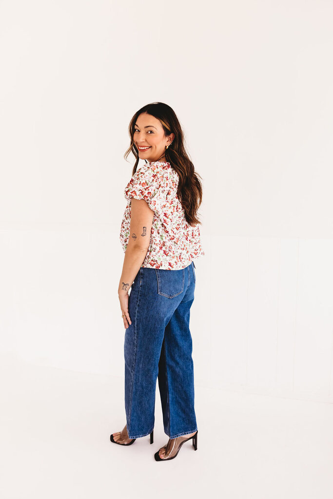 Kori America So Girly Floral Top