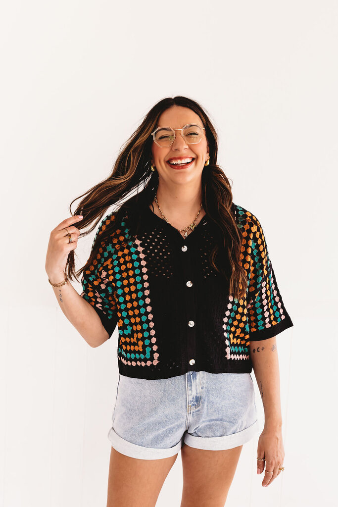 very j Summer Fest Crotchet Top