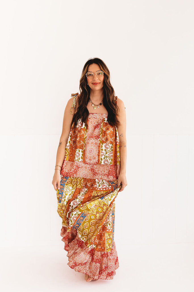 jodifl All Over The Board Maxi Dress