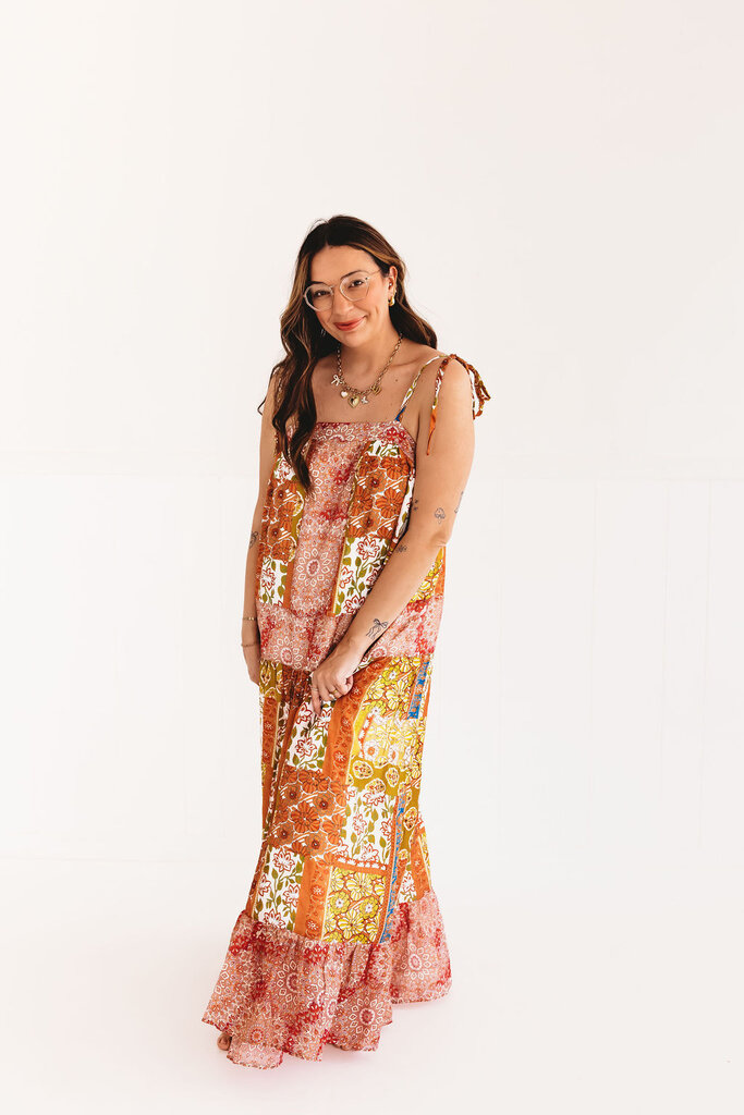 jodifl All Over The Board Maxi Dress