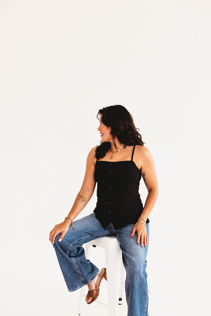 blu pepper Cutie Button Down Tank