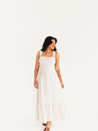 blu pepper Hello Darling Front Tie Midi Dress