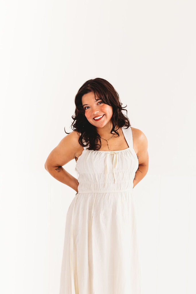 blu pepper Hello Darling Front Tie Midi Dress