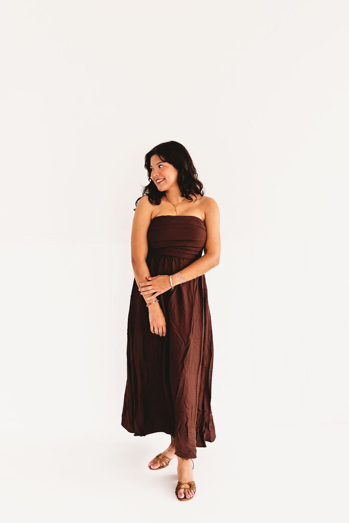blu pepper Running Wild Strapless Maxi