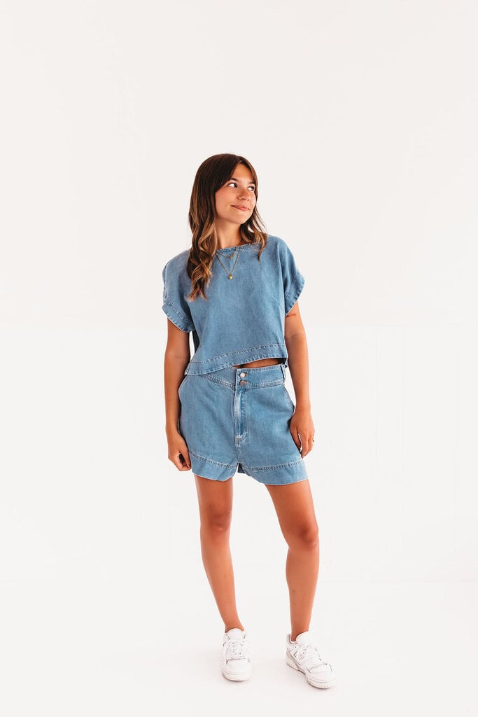 blu pepper Denim Dreams Top