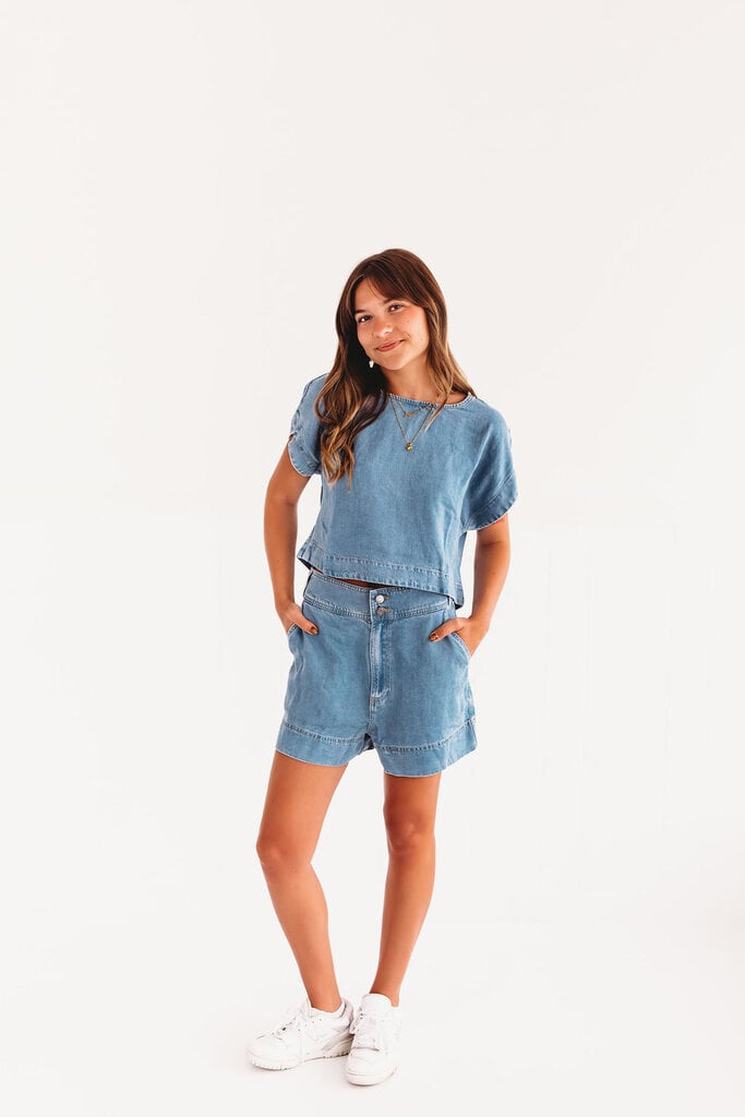 blu pepper Denim Dreams Top
