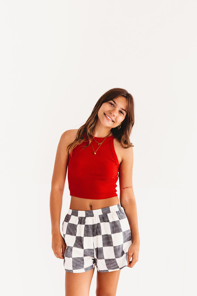 blu pepper America Fitted Tank