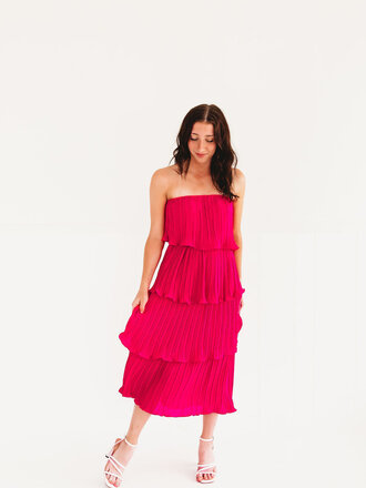 The Girly Tiered Strapless Dress