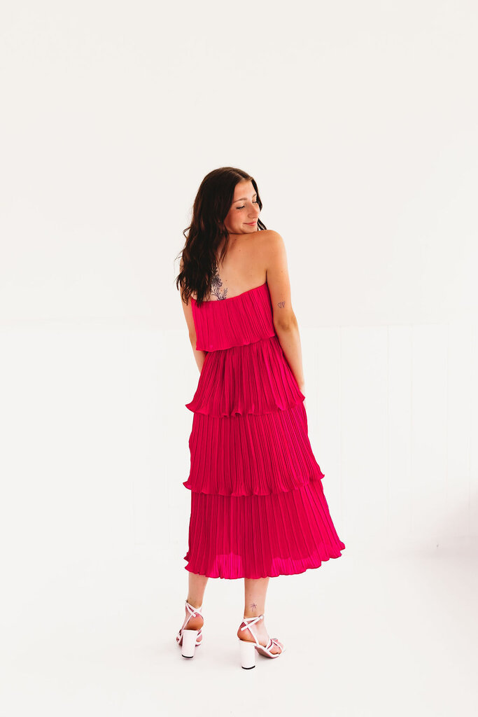 The Girly Tiered Strapless Dress