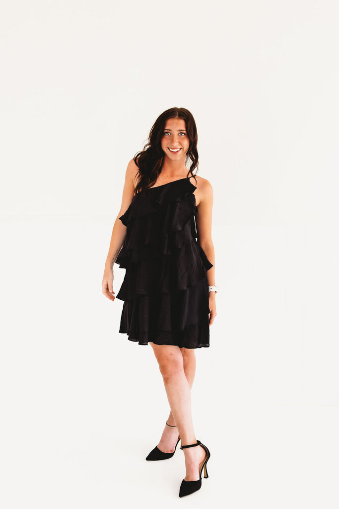 Frilly Feels One Shoulder Dress