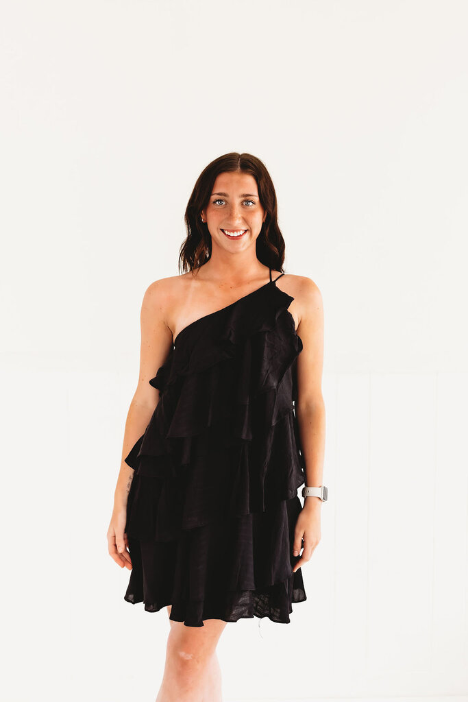 Frilly Feels One Shoulder Dress