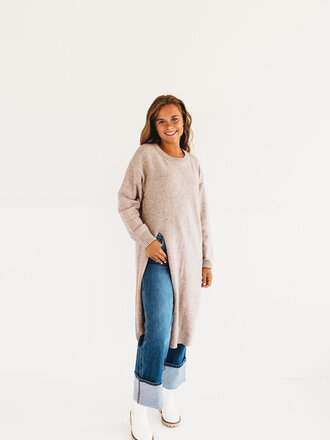 The August High Slit Sweater