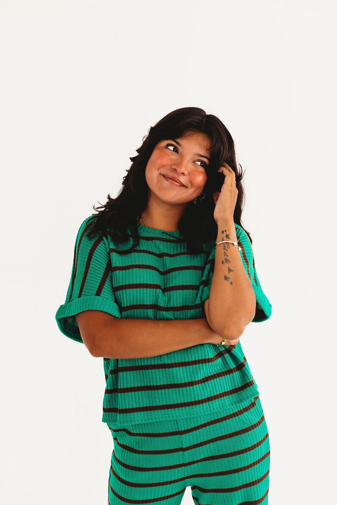 very j Casual Days Striped Set
