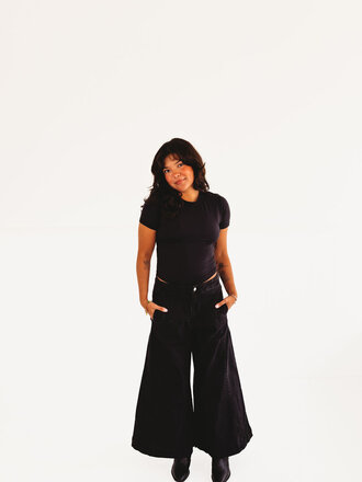 Fashion Forward Cropped Gaucho Denim