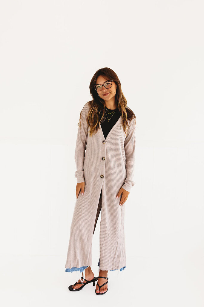 Falling into Fall Long Button Front Cardigan