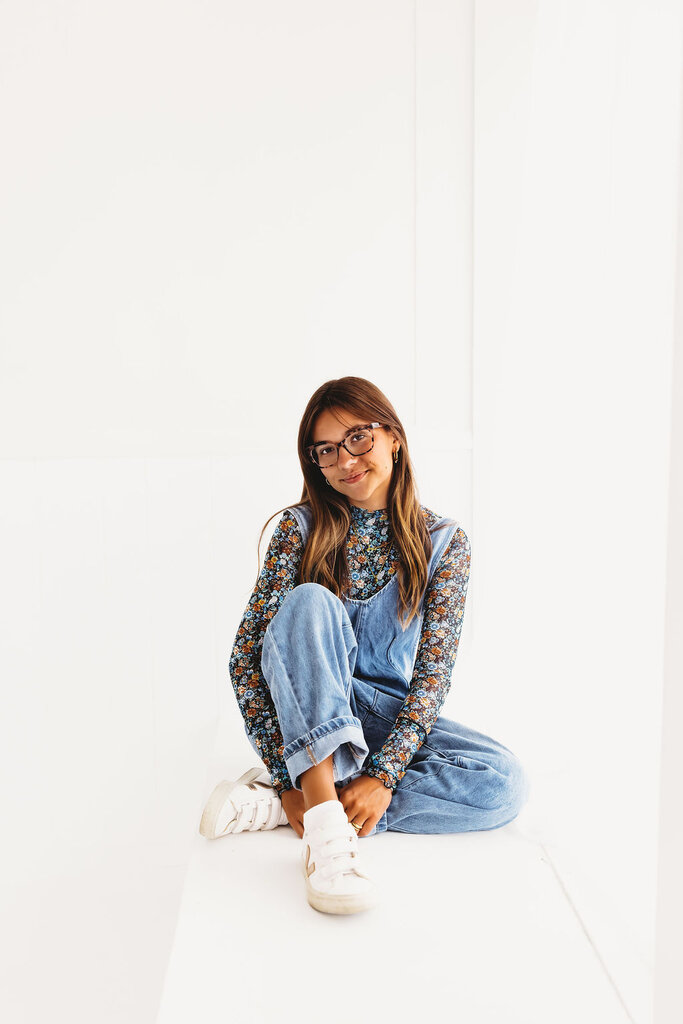 Apple Picking Denim Jumpsuit