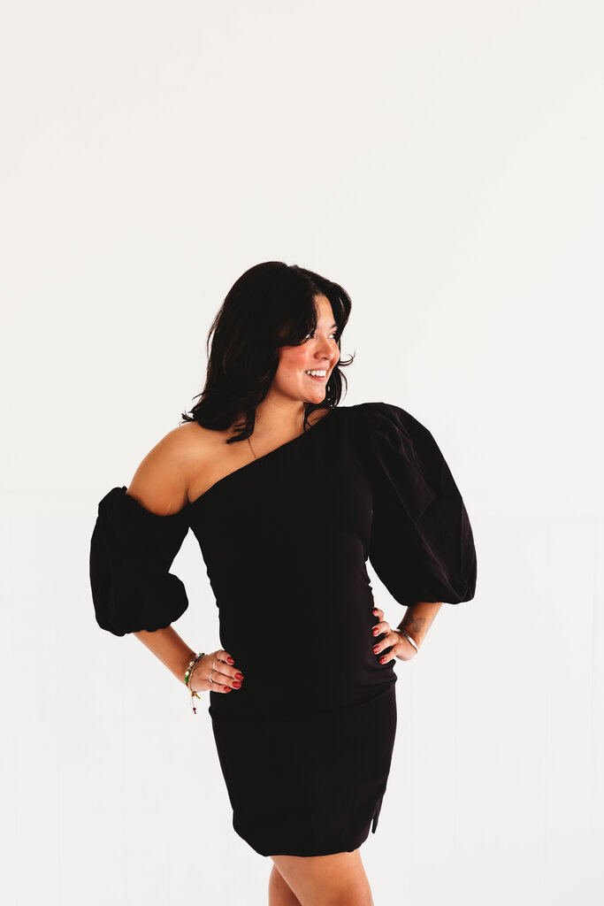 olivaceous Save Me A Dance Off Shoulder Dress