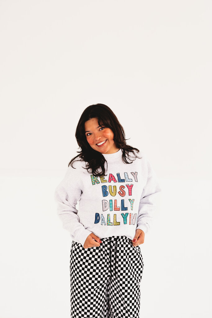 Etta&East Really Busy Dilly Dallying Sweatshirt