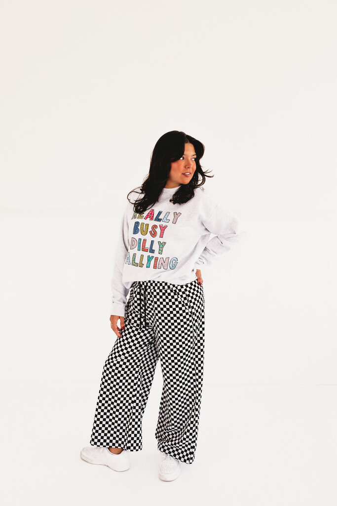 Etta&East Really Busy Dilly Dallying Sweatshirt