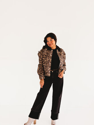 olivaceous Ansley Leopard Jacket
