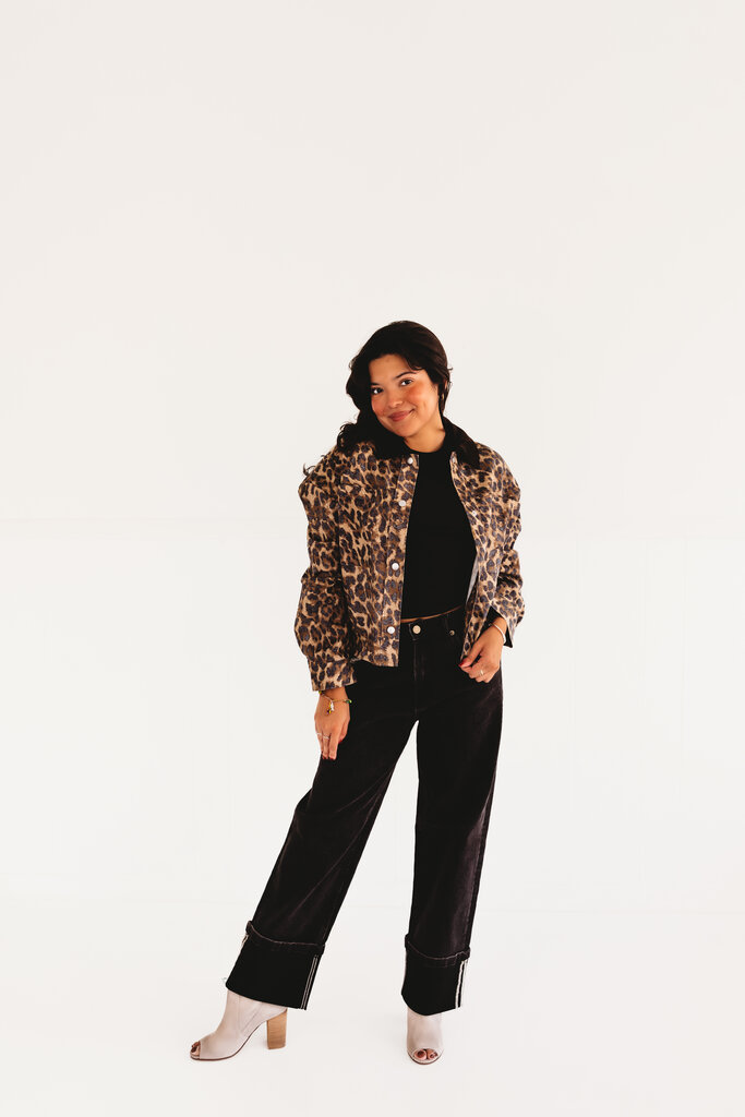 olivaceous Ansley Leopard Jacket
