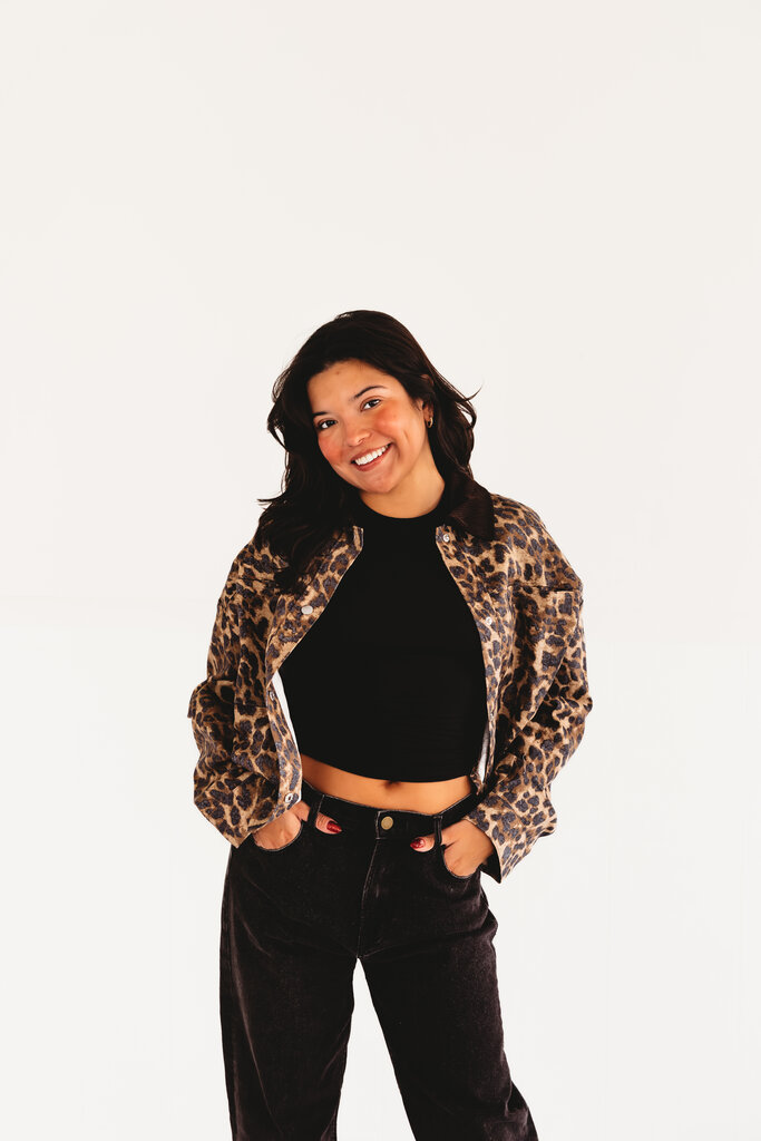 olivaceous Ansley Leopard Jacket