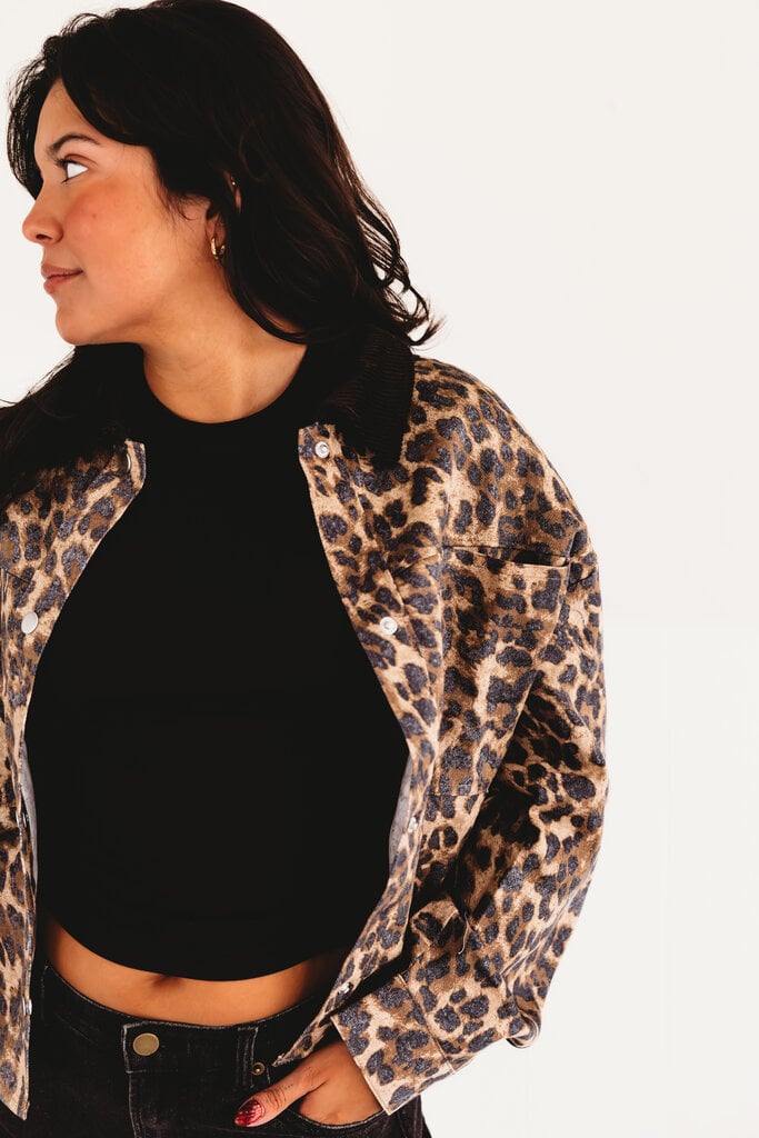 olivaceous Ansley Leopard Jacket