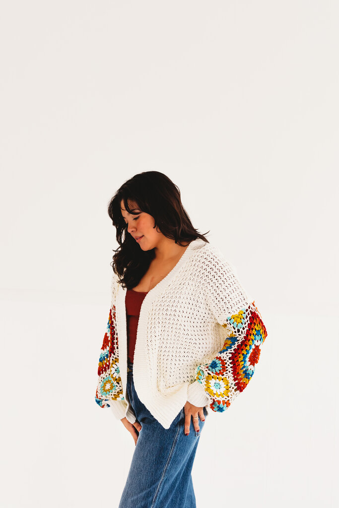 Adora Slight Breeze Crochet Cardigan