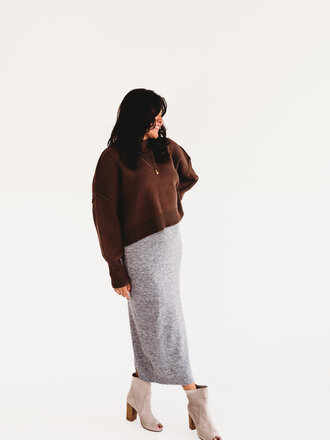 Falling Leaves Crop Sweater