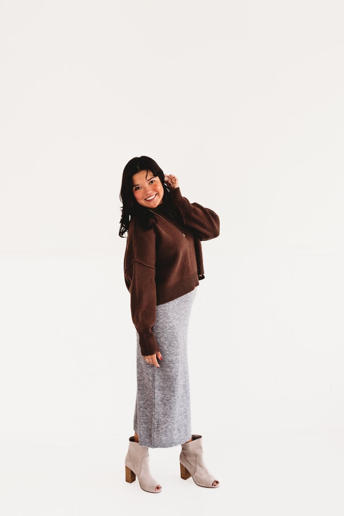 Falling Leaves Crop Sweater