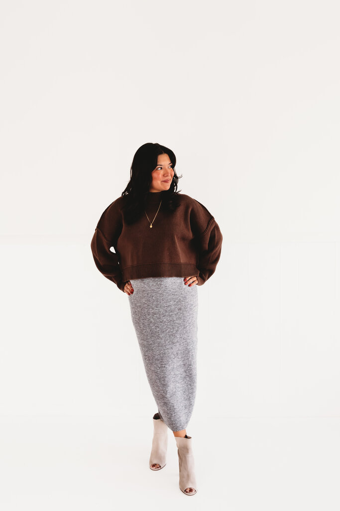 Falling Leaves Crop Sweater