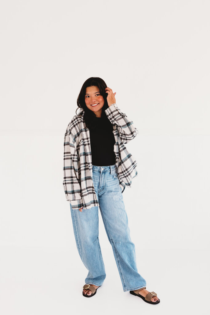 olivaceous Feeling Plaid Flannel