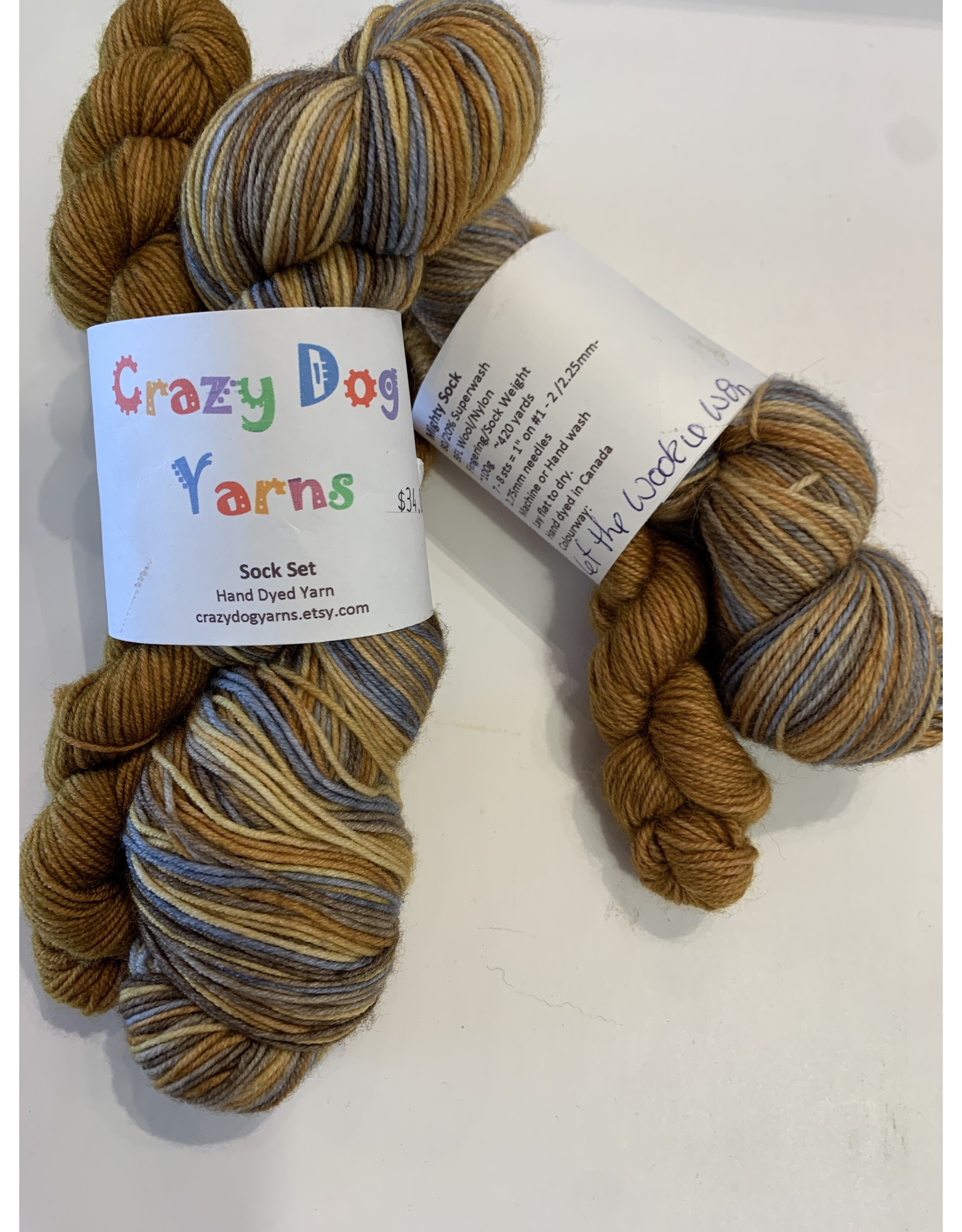 Crazy Dog Self Striping Merino/Nylon Sock