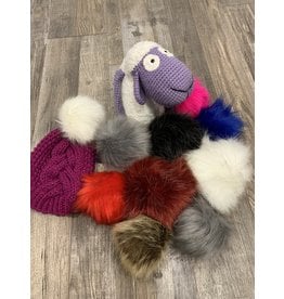 Cymbo Faux Fur Detechable Pompom