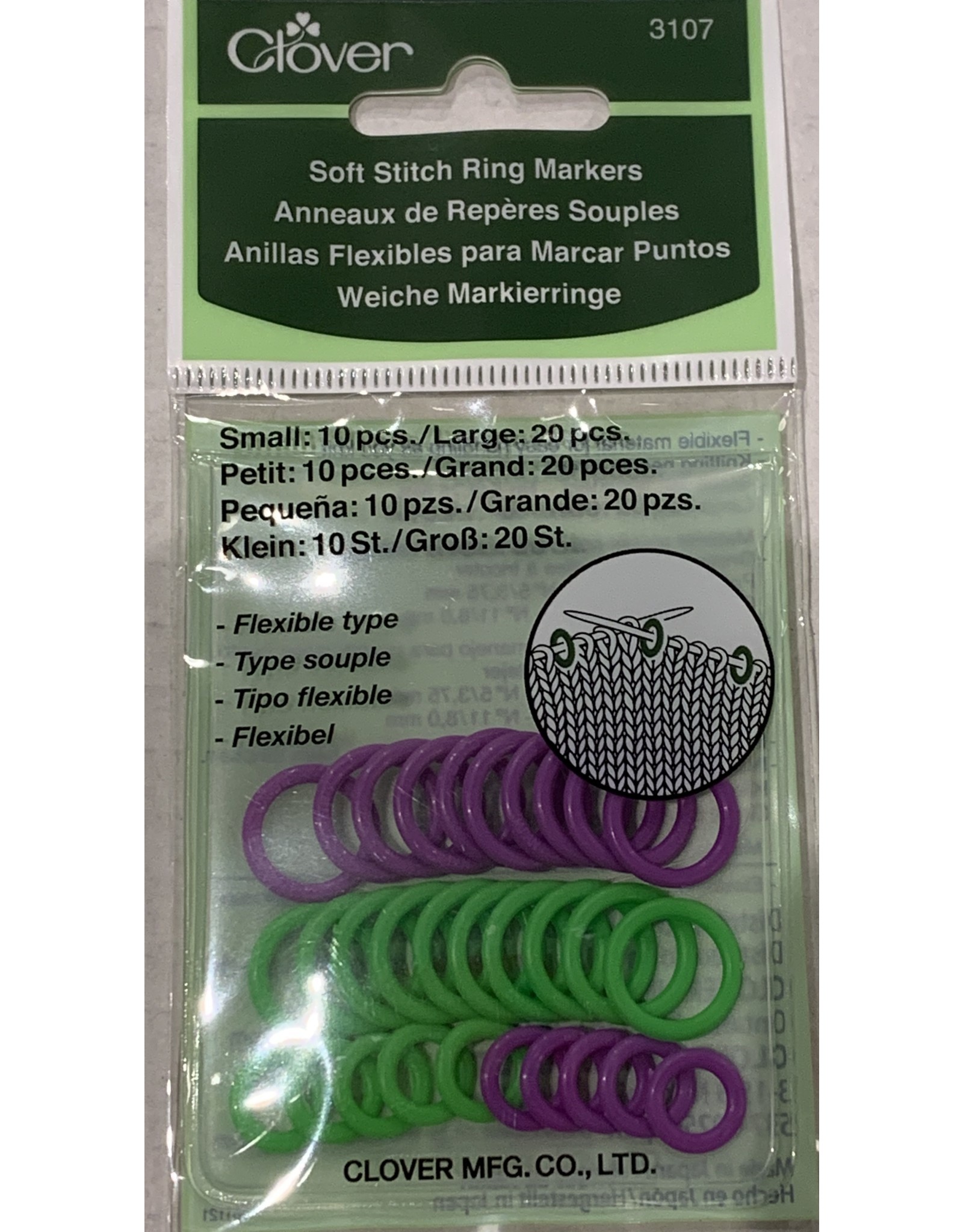 Clover Soft Stitch Ring Markers