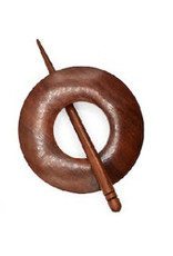 Knittiing Fever KFI Rosewood Wooden Shawl Pin