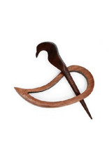 Knittiing Fever KFI Rosewood Wooden Shawl Pin